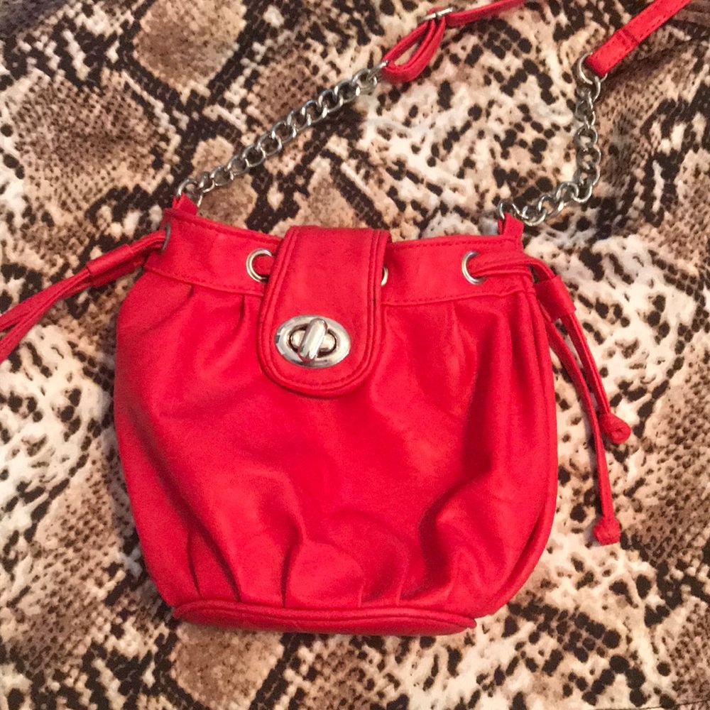 Adorable Red leather cross body